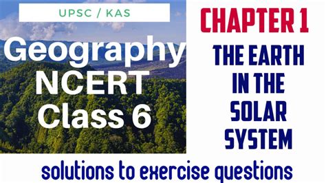 Geography Ncert Class Th Chapter Earth In Solar System For Upsc