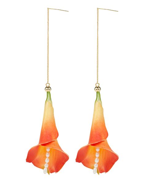 Cult Gaia Calla Pearl Drop Earrings Intermix®