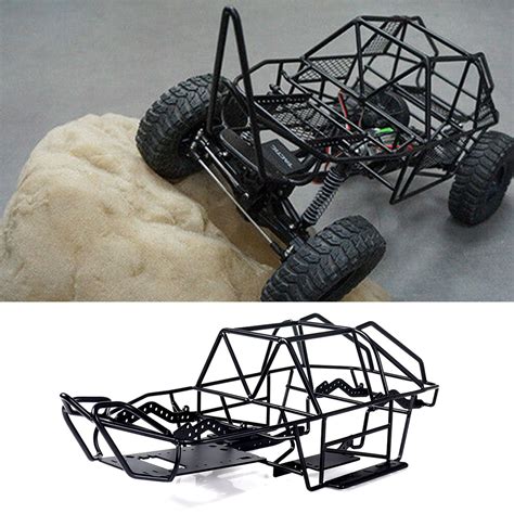 Steel Roll Cage Chassis Frame For Axial Scx10 Ii Ax90046 110 Scale Rc Car Black Ebay