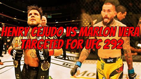 Breaking Henry Cejudo Vs Marlon Vera Targeted For Ufc Cejudo Vs