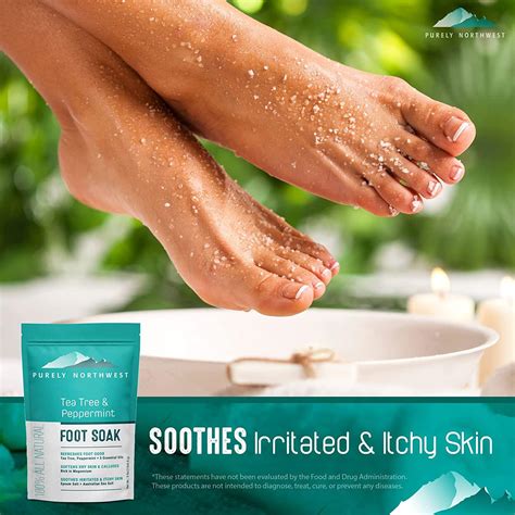 Purely Northwest-Tea Tree Oil & Peppermint Foot Soak with Epsom Salt-for Stubborn Foot Odor ...