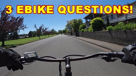 The 3 Most Common Ebike Questions Youtube