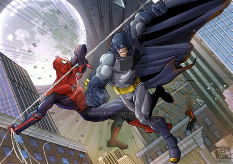 Spiderman V Batman by REHone on DeviantArt