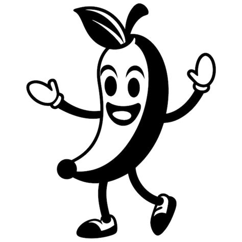 A Cartoon Character With A Banana In His Mouth Premium Ai Generated