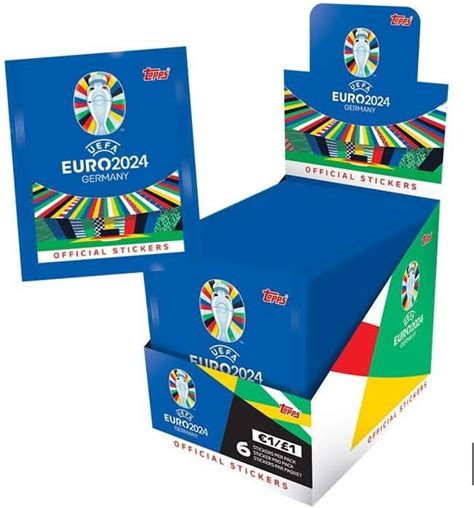 Topps Official Euro Sticker Collection Full Box Packets