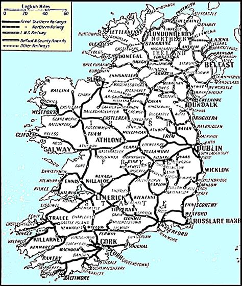 Ireland Rail Map