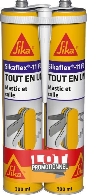 Colle De Fixation Sika Lot De 2 Mastic Colle Sikaflex 11 Fc 600 Ml Leroy Merlin