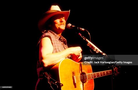 American Country Musician Alan Jackson Plays Acoustic Guitar As He