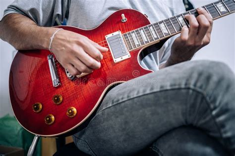 Professional Musician Practicing at Home Stock Photo - Image of ...