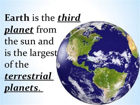 Basic Facts about the Planet Earth