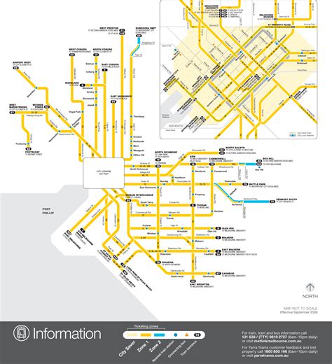 Melbourne Tram Map (light Rail) • Mapsof.net