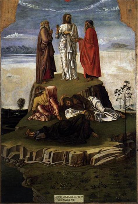 Transfiguration of Christ on Mount Tabor, c.1455 - Giovanni Bellini ...