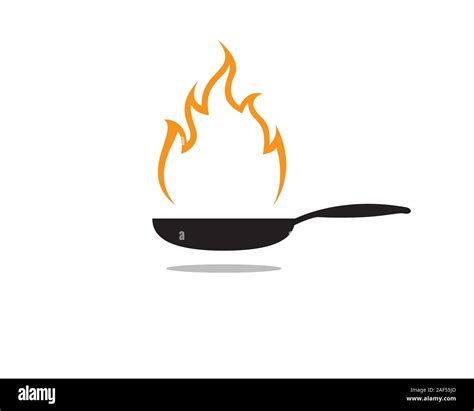 cook flame fire logo chef kitchen Stock Vector Image & Art - Alamy