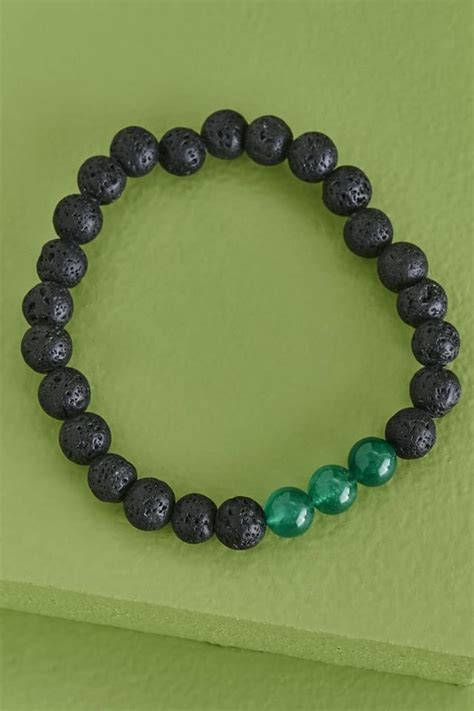 Earthbound Trading Jade And Lava Stone Diffuser Bracelet Hamilton Place