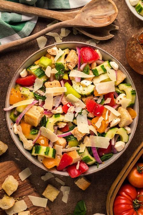 Panzanella Salad Tomato And Bread Salad XoxoBella