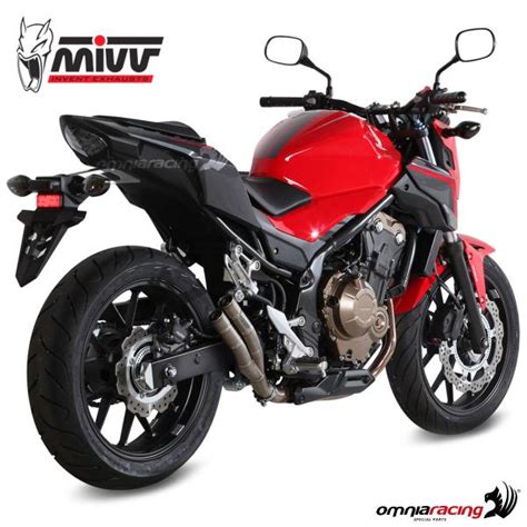 Mivv Exhaust Slip On Double Gun Racing Titanium Honda Cb F