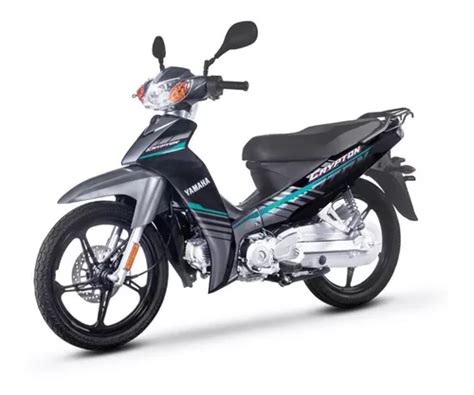 Calcos Yamaha Crypton 2021 Moto Negra Version Turquesa En Venta En