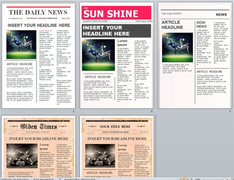 Plantillas De Periódicos Editables En Powerpoint Gratis Magical Art
