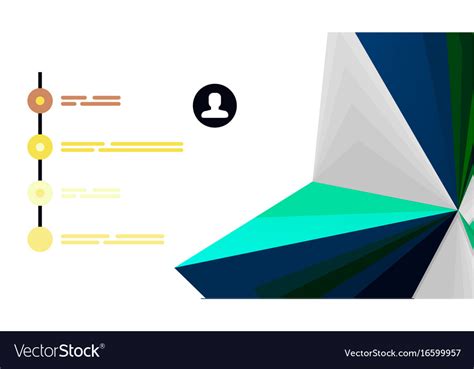 Modern triangle presentation template Royalty Free Vector