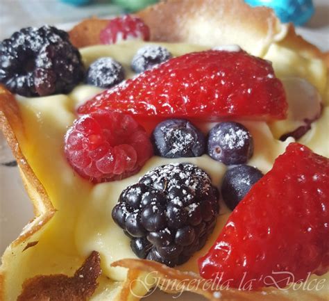 Cestini Con Crema E Frutta Gingerella La Dolce Facile E Veloci