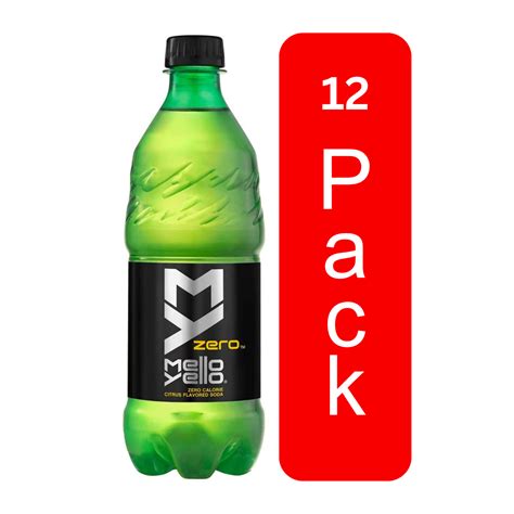 Mello Yello Zero Sugar 20 Fl Oz Bottles 12 Pack Soft Drinks