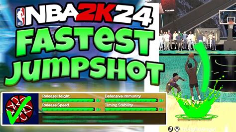 FASTEST JUMPSHOT 6 5 6 10 IN SEASON 2 OF NBA 2K24 BEST JUMPSHOT