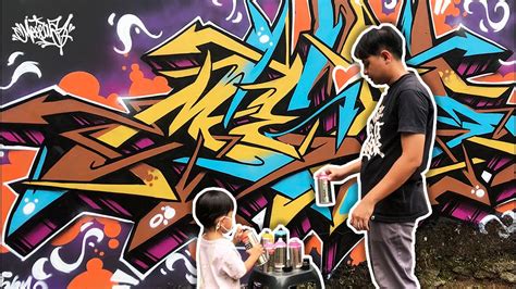 Paint Wildstyle Graffiti With My Son Full Process Meas Graffiti