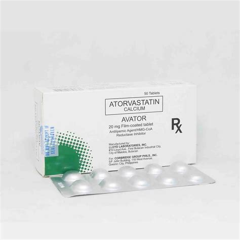 Avator Atorvastatin Calcium Mg Film Coated Tablet S Price In The