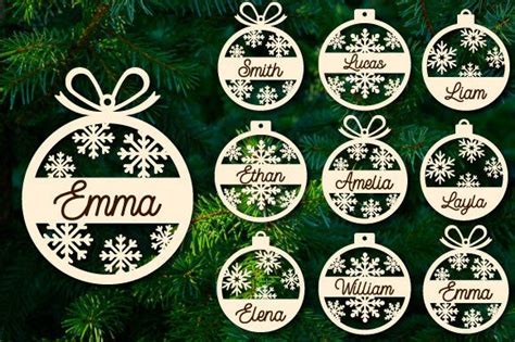 First Christmas Ornament Laser Cut Graphic By Abstore · Creative Fabrica