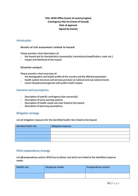 40 Detailed Contingency Plan Examples And Free Templates