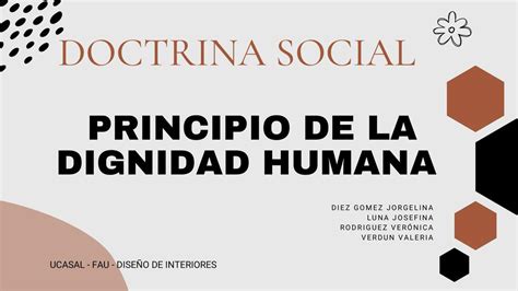 PRINCIPIO DE LA DIGNIDAD HUMANA Veronica UDocz