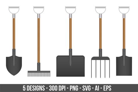 Garden Tools Clipart Set. Graphic by Creativeclipcloud · Creative Fabrica