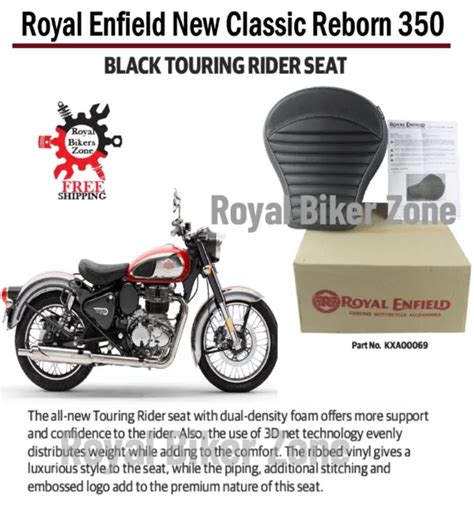 Royal Enfield Noir Touring Rider Si Ge Pour Neuf Classique Cc