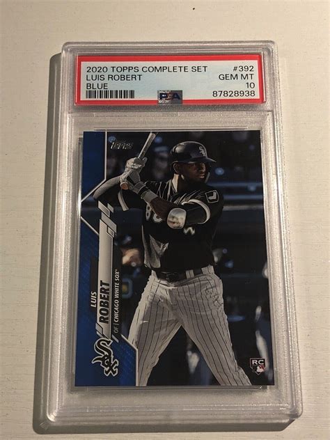 Topps Walmart Blue Parallel Luis Robert White Sox Rc Psa