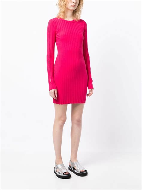 Cotton Citizen Ribbed Cotton Dress Pink Farfetch