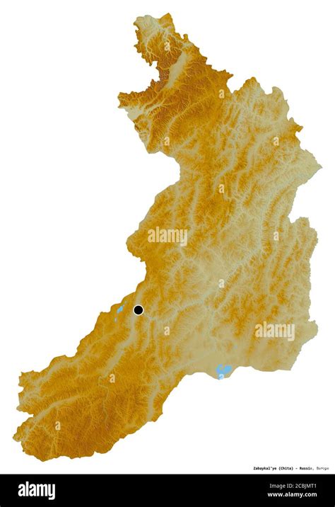 shape zabaykalye territory russia capital isolated white background