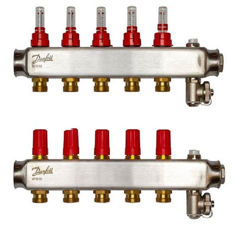 Распределительный коллектор Danfoss SSM-F 5 5 с ротаметрами ...