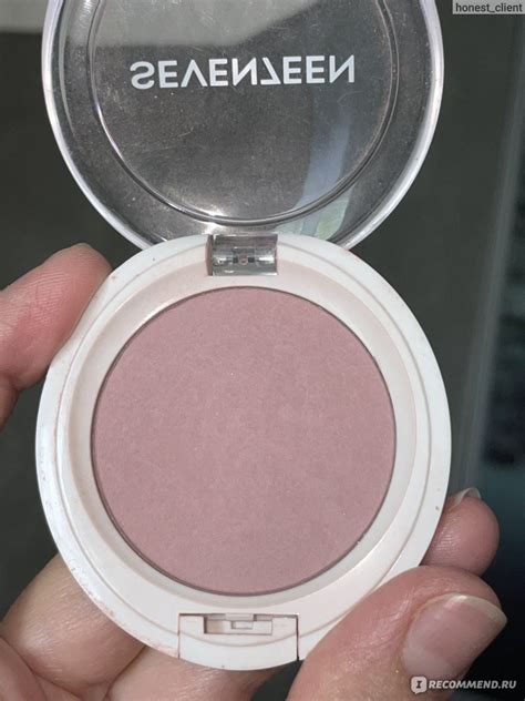 Румяна Seventeen Natural Matte Silky Blusher - «Просто находка ...