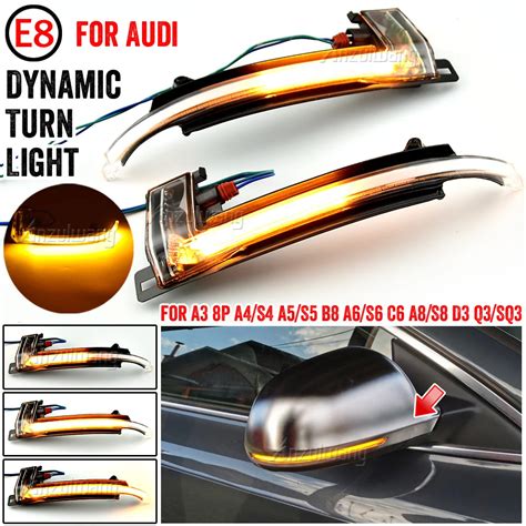 For Audi A4 A5 S5 B8 5 RS5 RS4 Dynamic Scroll LED Turn Signal Light