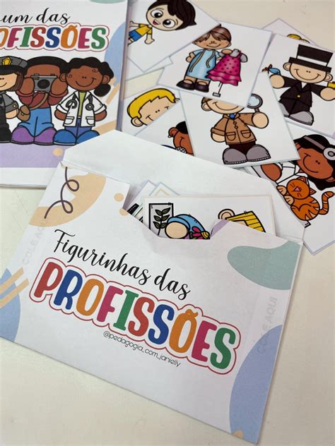 ARQUIVO ÁLBUM DE FIGURINHAS DAS PROFISSÕES Educa Market