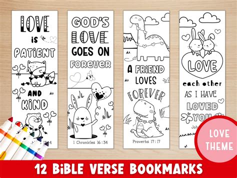 free printable bible verse bookmarks to color 2