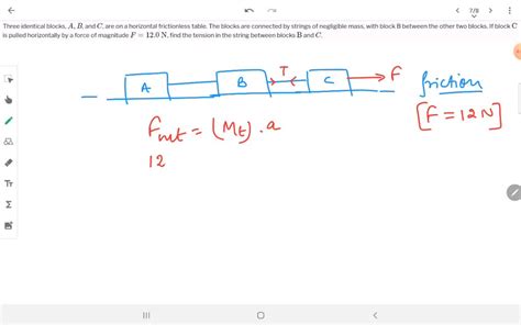 SOLVED Three Identical Blocks A B And C Are On A Horizontal