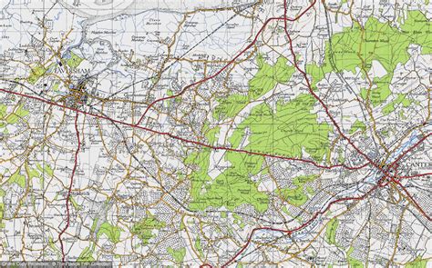 Historic Ordnance Survey Map of Dunkirk, 1946