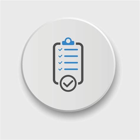 Checklist Icon Vector Illustration Checklist Sign Symbol Apps Or Web