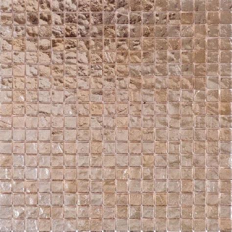 Apollo Tile Skosh X Glossy Rose Gold Beige Glass Mosaic Uniform