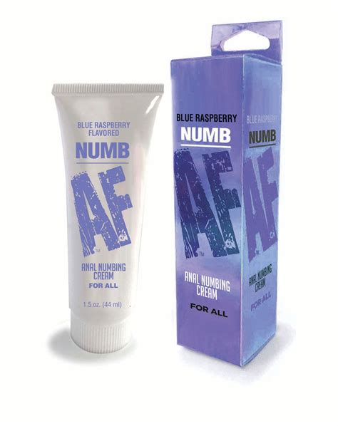 Numb Af Desensitizing Anal Gel Blue Raspberry 15 Oz Eros Mega Store