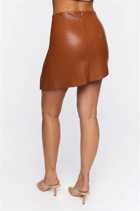 Faux Leather Mini Skirt