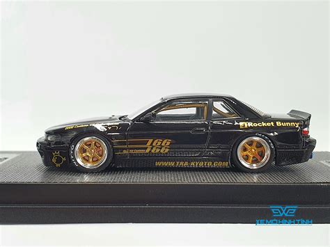 Xe Mô Hình Nissan Silvia S13 V1 Pandem Rocket Bunny Black 1 64 Inn