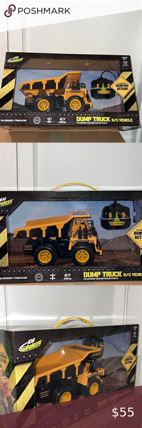 Dump Truck Steel Remote Control Vehicle Ages 3+ Toy Dump Truck | Dump truck, Remote, Remote control