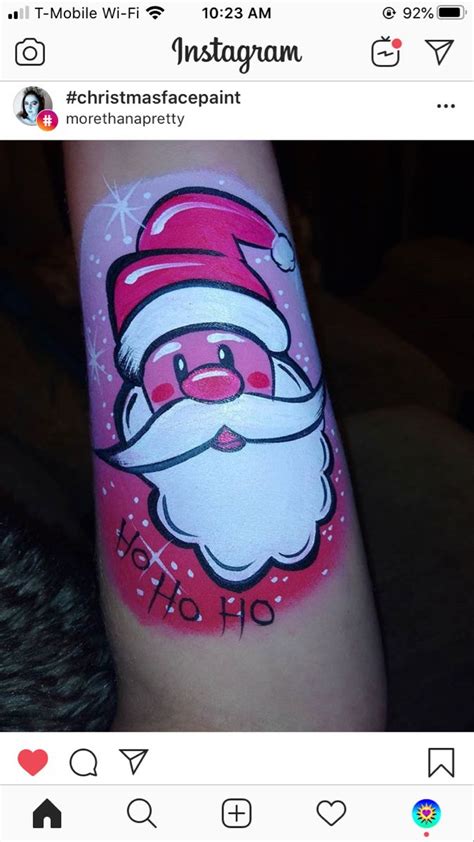 Santa Clause Face Paint Christmas Face Painting Face Painting Designs Face Painting